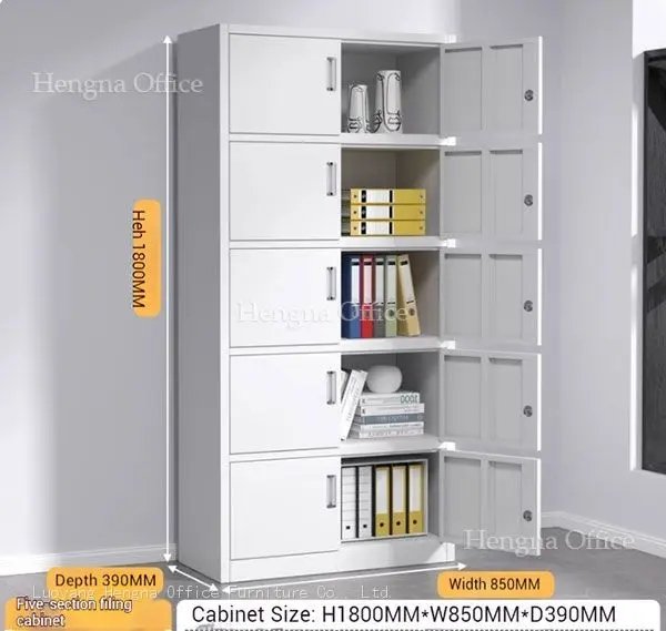 Custom filing cabinet designed to optimize office space