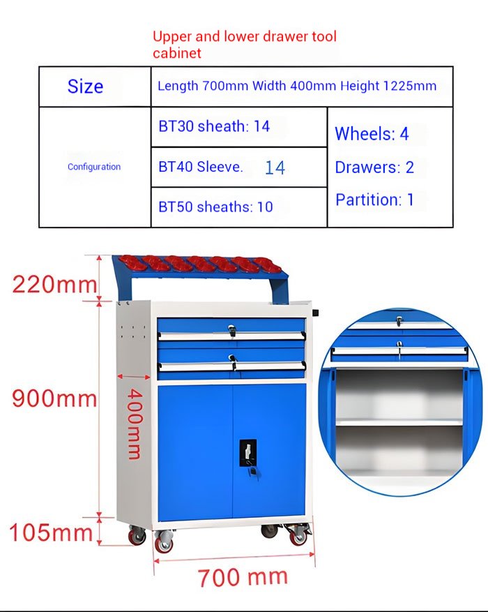 360° Wheels + One-Lock System: Why This Heavy Duty Tool Cart is the Best Investment for Your CNC Machine Shop