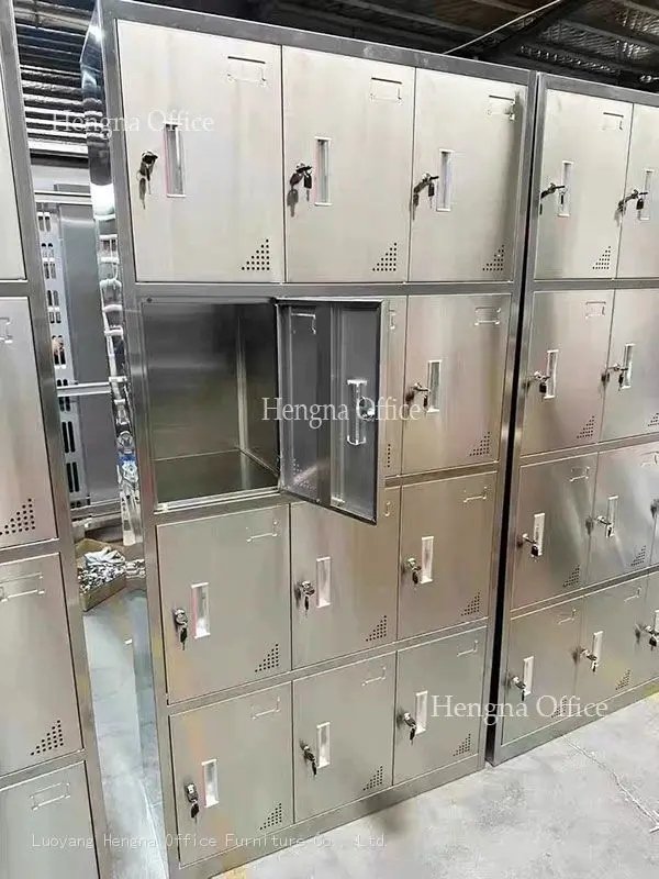 High-Security Stainless Steel Lockers for Healthcare