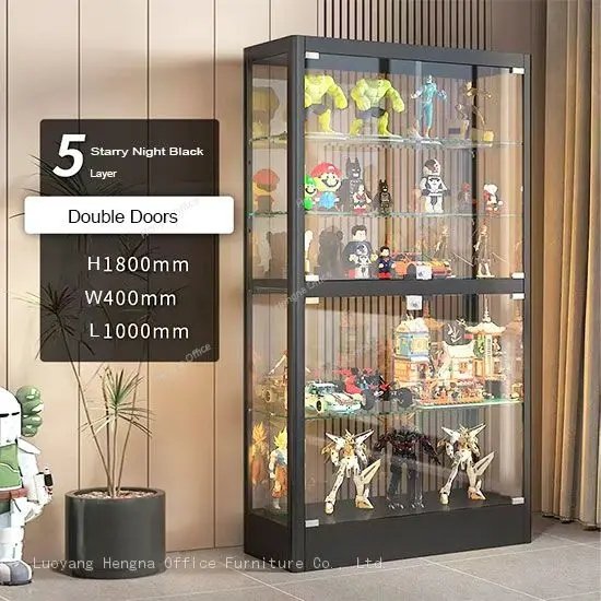 Starry night black display cabinet for premium products