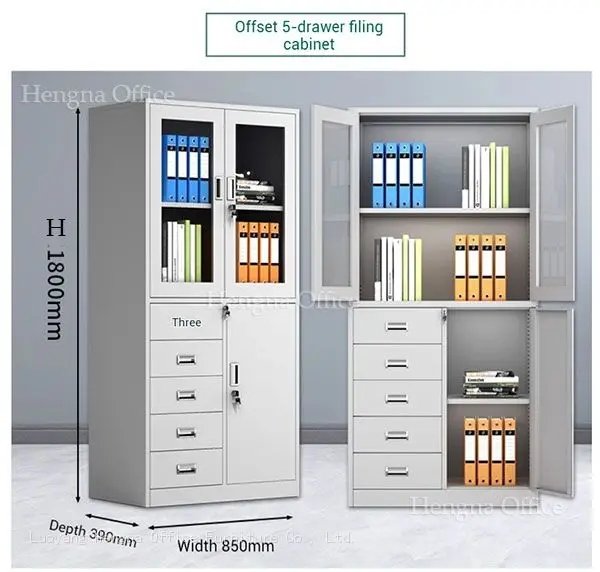 Custom file cabinet with modular design