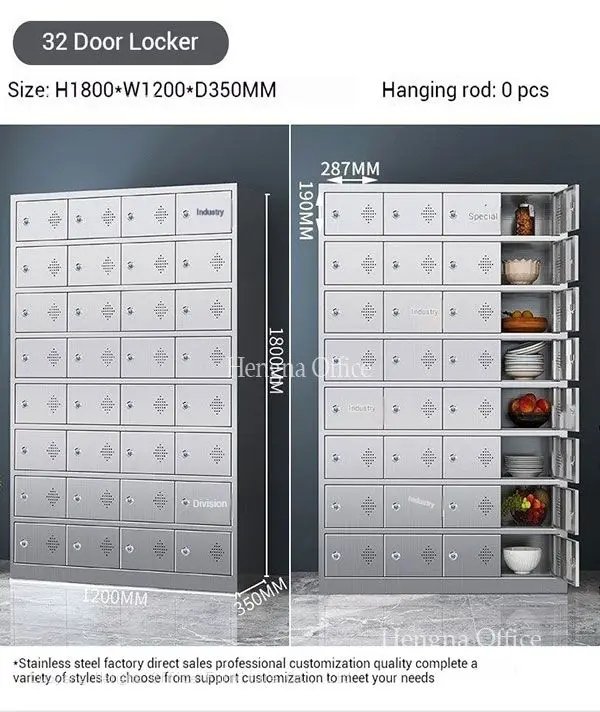 Efficient Storage with Stainless Steel Lockers