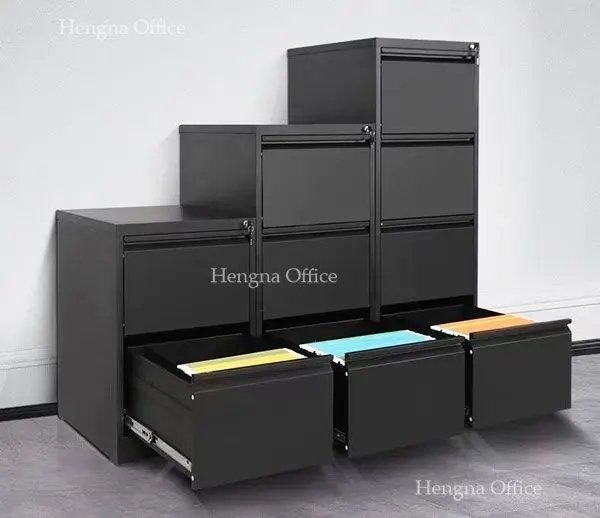 high-density card file cabinets with 2–4 drawers