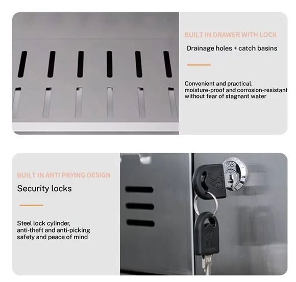 Removable drip tray for janitor cabinet drainage system